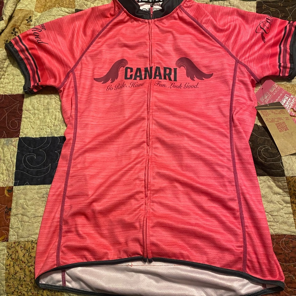 NWT Canari Hot Pink Cycling Top Size L